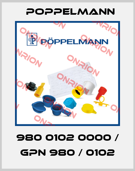 980 0102 0000 / GPN 980 / 0102 Poppelmann