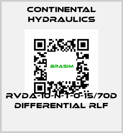 RVDA-10-N-T-0-15/70D DIFFERENTIAL RLF Continental Hydraulics