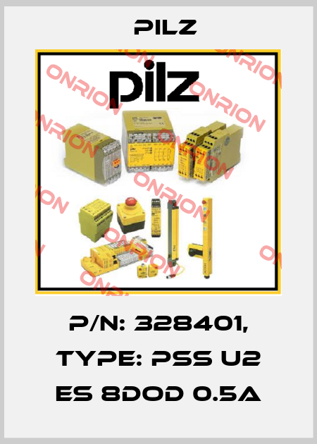p/n: 328401, Type: PSS u2 ES 8DOD 0.5A Pilz
