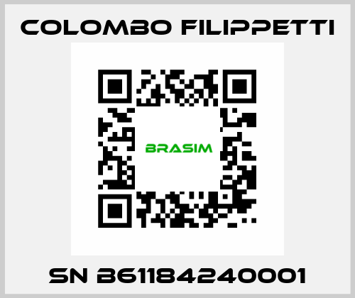 SN B61184240001 Colombo Filippetti