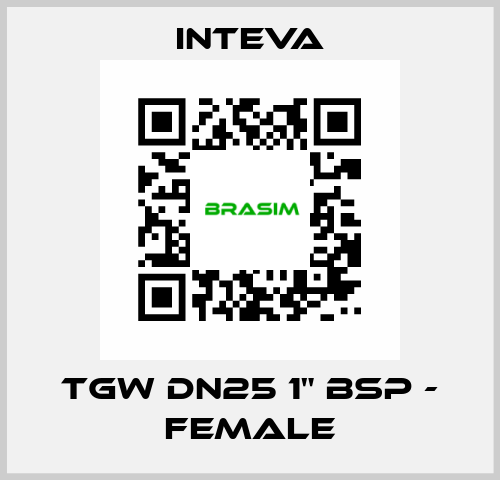 TGW DN25 1" BSP - female Inteva