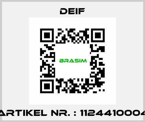 Artikel Nr. : 1124410004 Deif