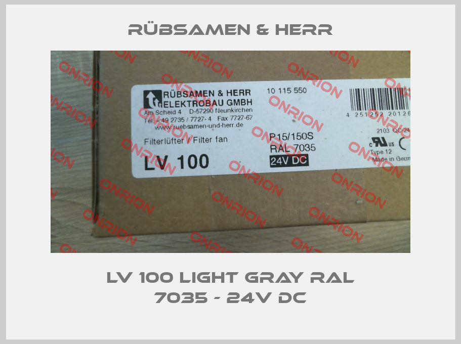 LV 100 Light gray RAL 7035 - 24V DC-big