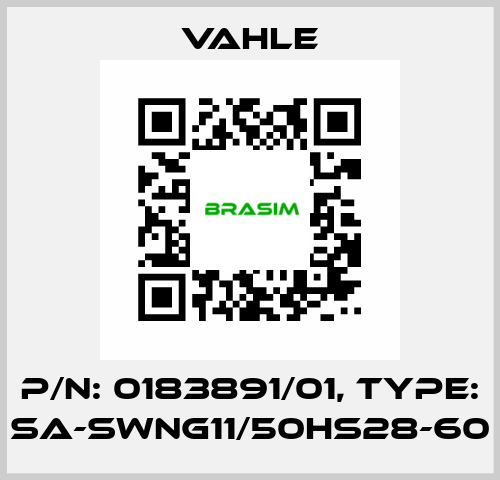 P/n: 0183891/01, Type: SA-SWNG11/50HS28-60 Vahle