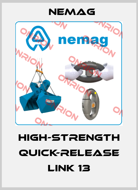 High-strength quick-release link 13 NEMAG