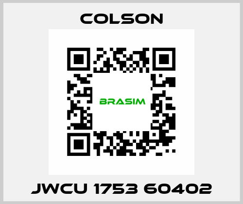 JWCU 1753 60402 Colson