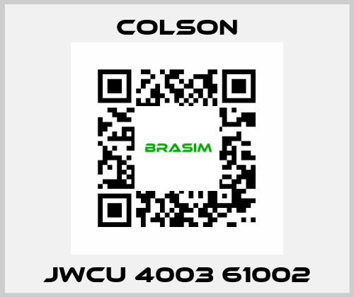 JWCU 4003 61002 Colson