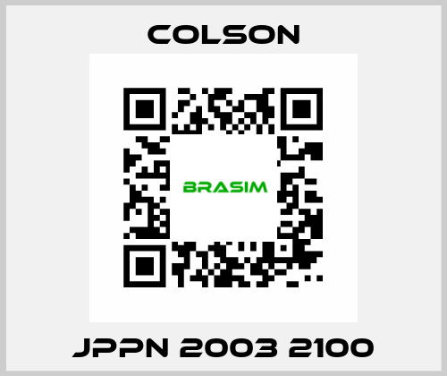 JPPN 2003 2100 Colson