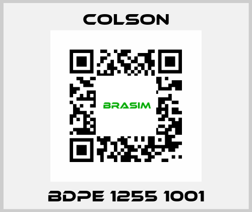 BDPE 1255 1001 Colson