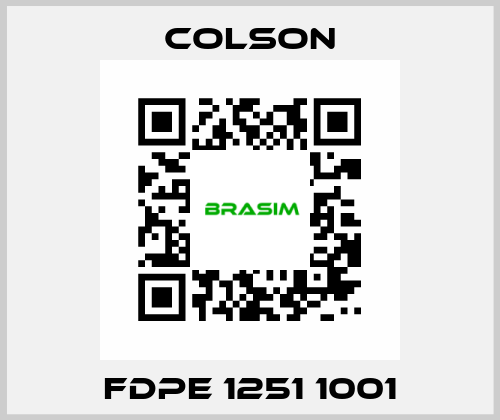 FDPE 1251 1001 Colson