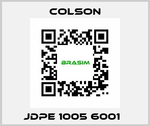 JDPE 1005 6001   Colson