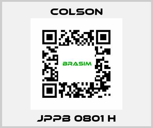 JPPB 0801 H Colson