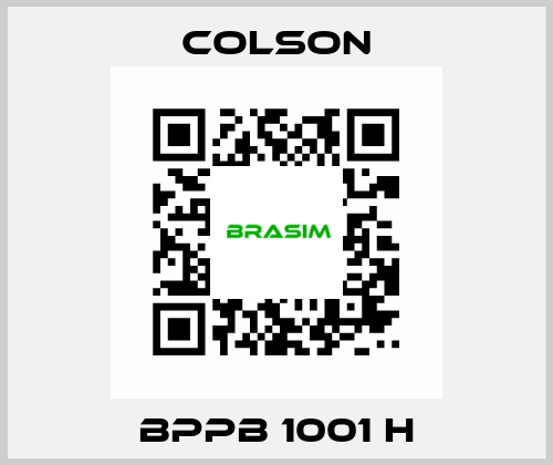 BPPB 1001 H Colson