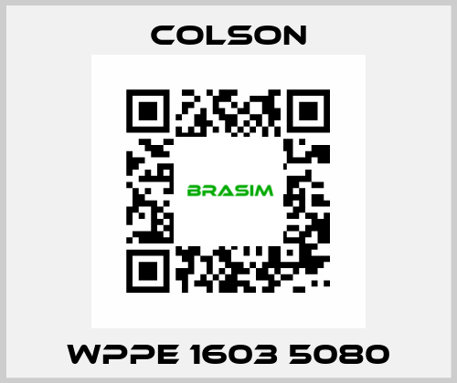 WPPE 1603 5080 Colson