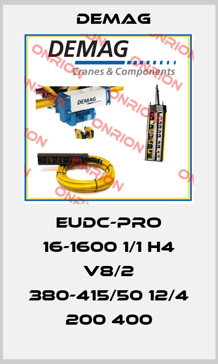 EUDC-Pro 16-1600 1/1 H4 V8/2 380-415/50 12/4 200 400 Demag