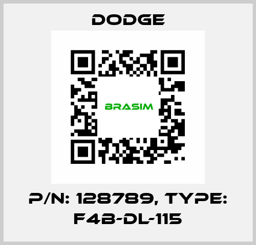 p/n: 128789, Type: F4B-DL-115 Dodge