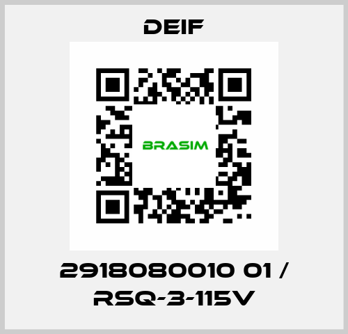 2918080010 01 / RSQ-3-115V Deif