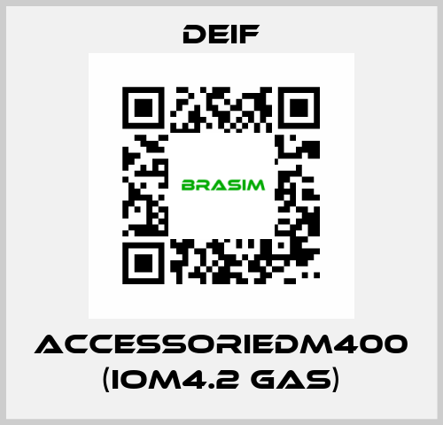 AccessorieDM400 (IOM4.2 GAS) Deif