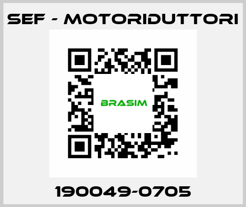 190049-0705 SEF - MOTORIDUTTORI