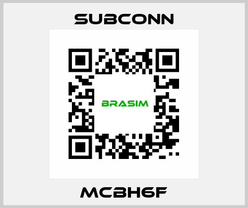 MCBH6F SubConn