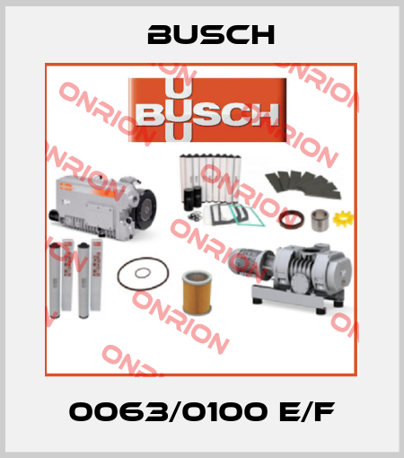 0063/0100 E/F Busch
