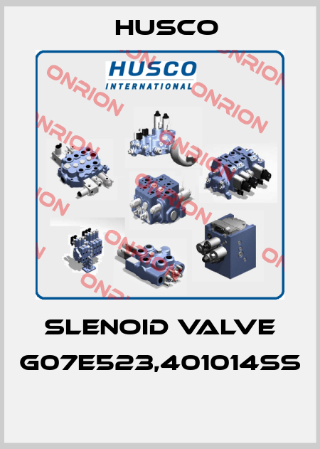 SLENOID VALVE G07E523,401014SS  Husco