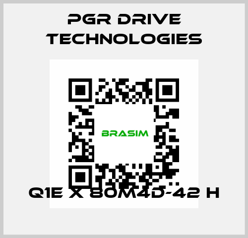 Q1E X 80M4D-42 H PGR Drive Technologies