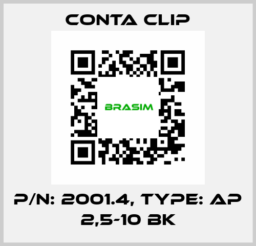 P/N: 2001.4, Type: AP 2,5-10 BK Conta Clip