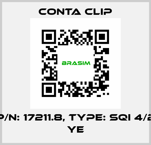 P/N: 17211.8, Type: SQI 4/2 YE Conta Clip