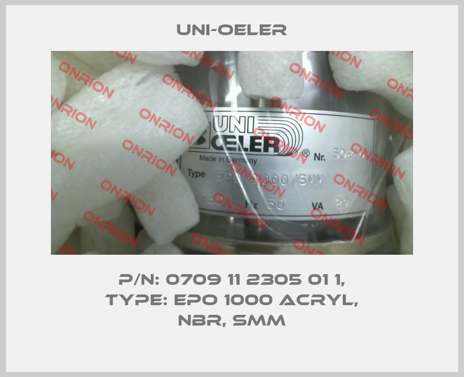 P/N: 0709 11 2305 01 1, Type: EPO 1000 Acryl, NBR, SMM-big