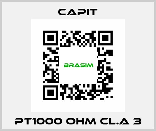 PT1000 OHM CL.A 3 Capit