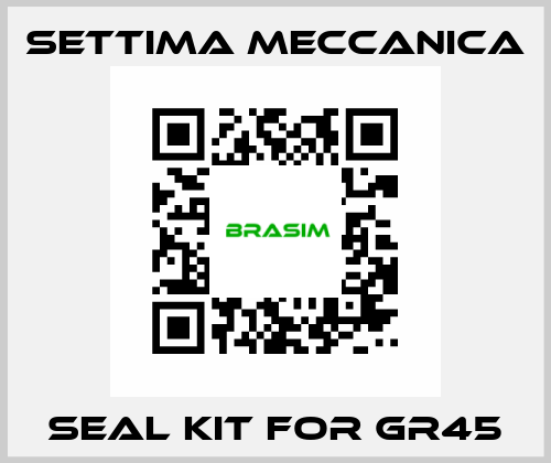 Seal kit for GR45 Settima Meccanica