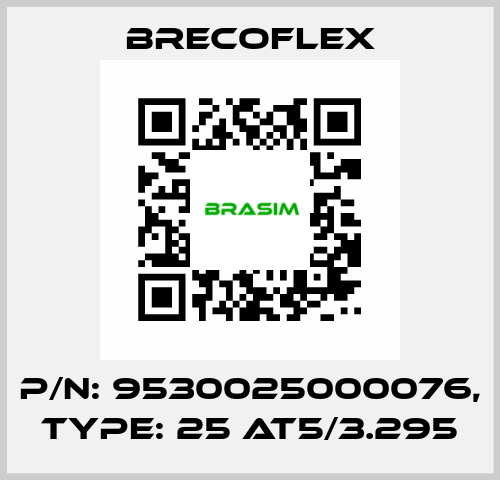 P/N: 9530025000076, Type: 25 AT5/3.295 Brecoflex