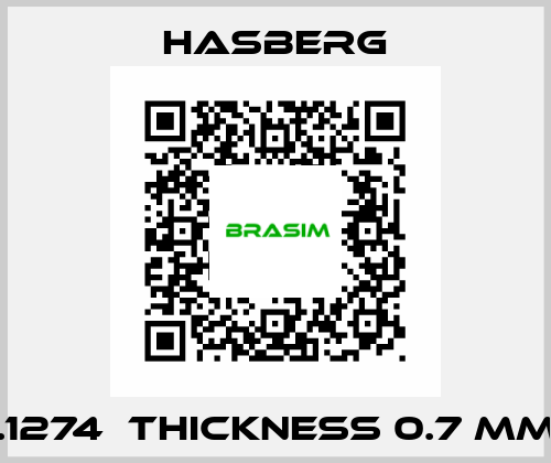  1.1274  thickness 0.7 mm  Hasberg