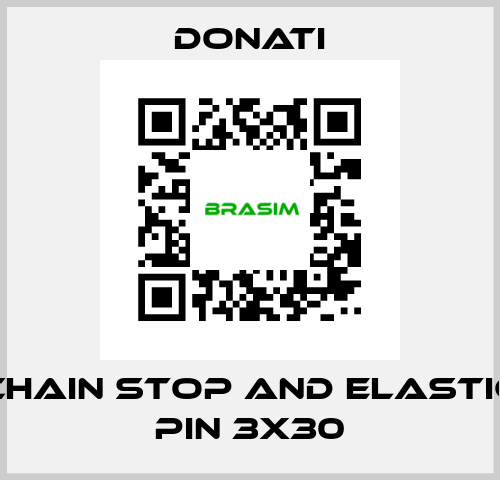 Chain stop and elastic pin 3x30 Donati