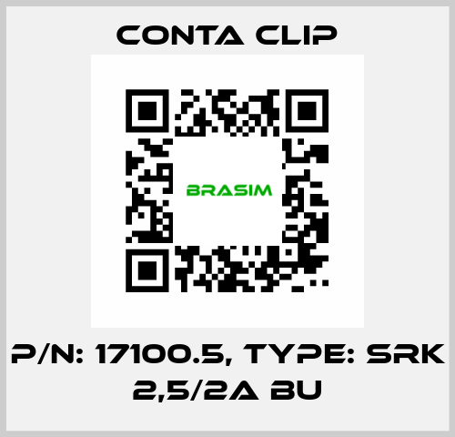 P/N: 17100.5, Type: SRK 2,5/2A BU Conta Clip