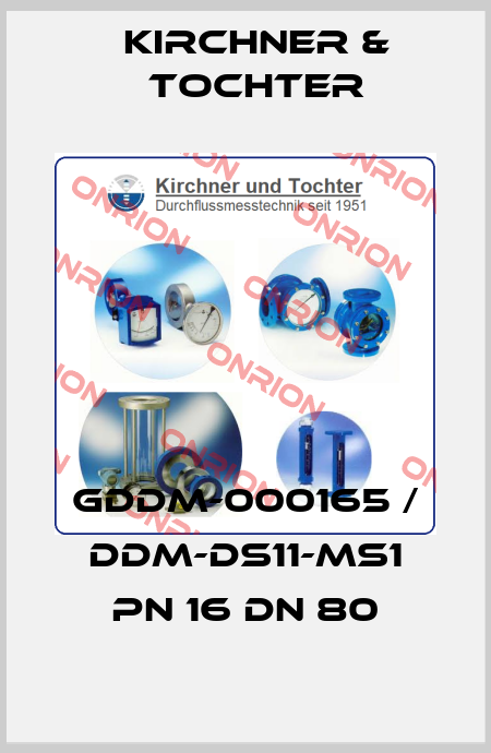 GDDM-000165 / DDM-DS11-MS1 PN 16 DN 80 Kirchner & Tochter