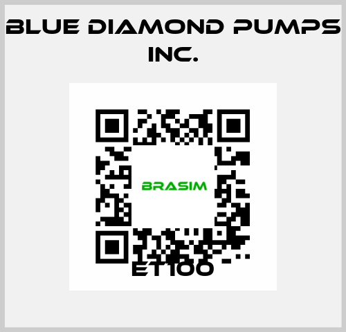 ET100 Blue Diamond Pumps Inc.