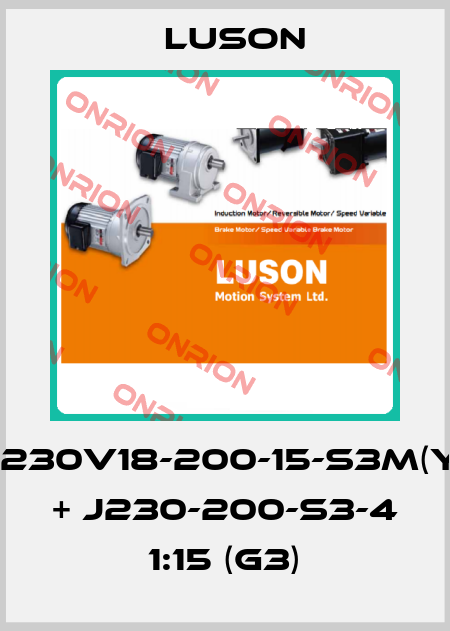J230V18-200-15-S3M(Y) + J230-200-S3-4 1:15 (G3) Luson
