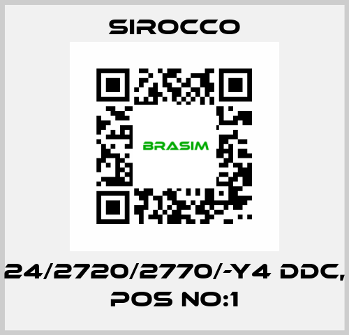 24/2720/2770/-Y4 DDC, POS NO:1 Sirocco