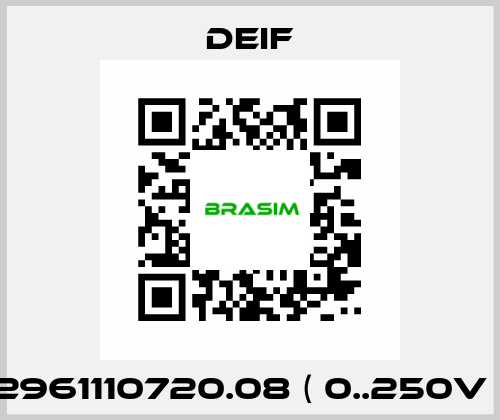 2961110720.08 ( 0..250V ) Deif