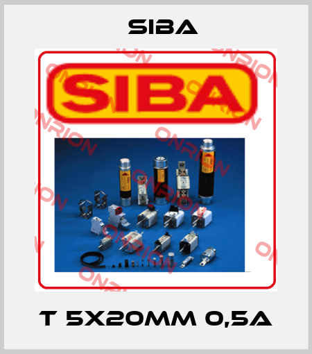 T 5x20mm 0,5A Siba