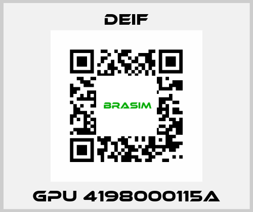 GPU 4198000115A Deif