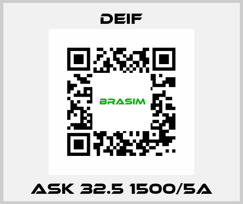 ASK 32.5 1500/5A Deif