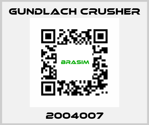 2004007 Gundlach Crusher