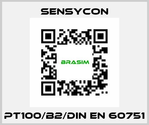 PT100/B2/DIN EN 60751 SENSYCON