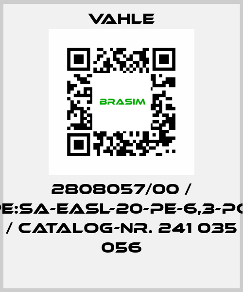 2808057/00 / Type:SA-EASL-20-PE-6,3-PC-36 / catalog-nr. 241 035 056 Vahle