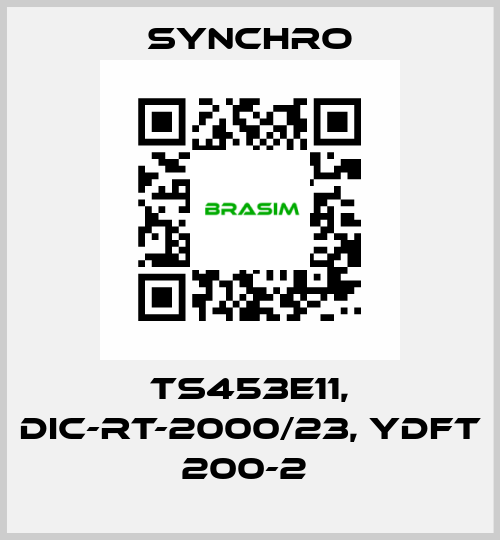 TS453E11, DIC-RT-2000/23, YDFT 200-2  SYNCHRO