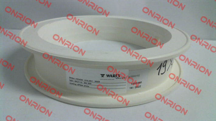 WX6000 / sealing element of EPDM white suitable for DKZ110 DN 200-big