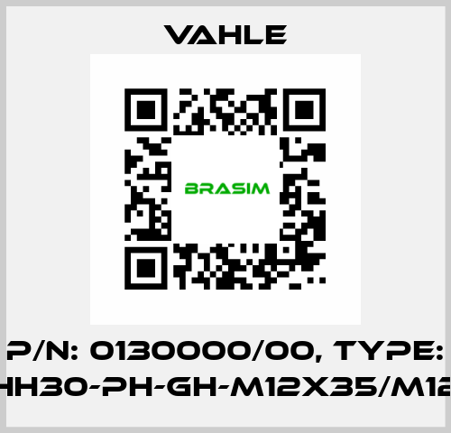 P/n: 0130000/00, Type: IS-GHH30-PH-GH-M12x35/M12-AW Vahle